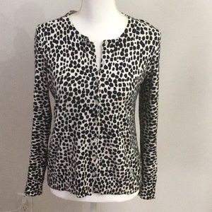 - Animal Print Cardigan Sweater